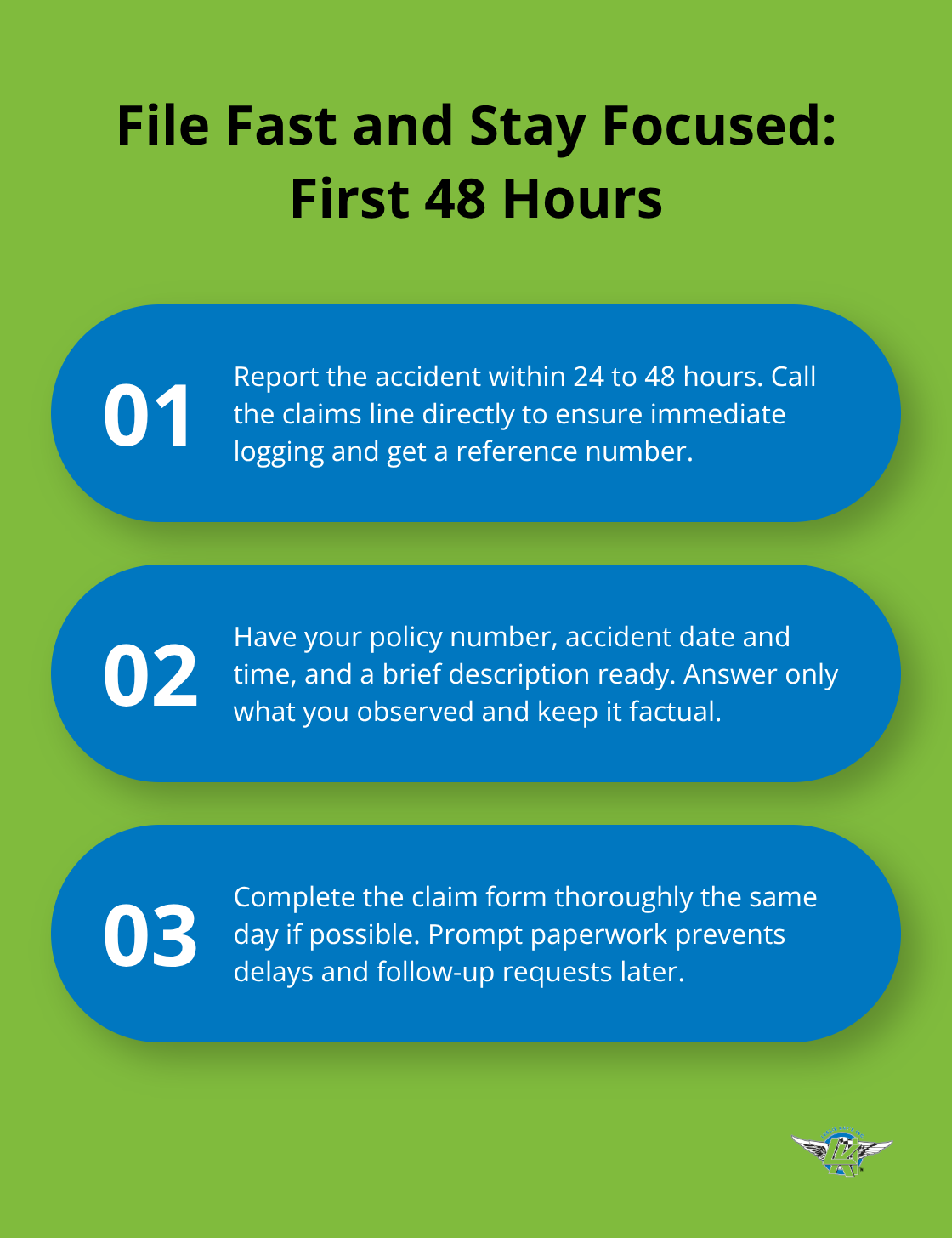 Three key actions to file your motorcycle insurance claim quickly and clearly